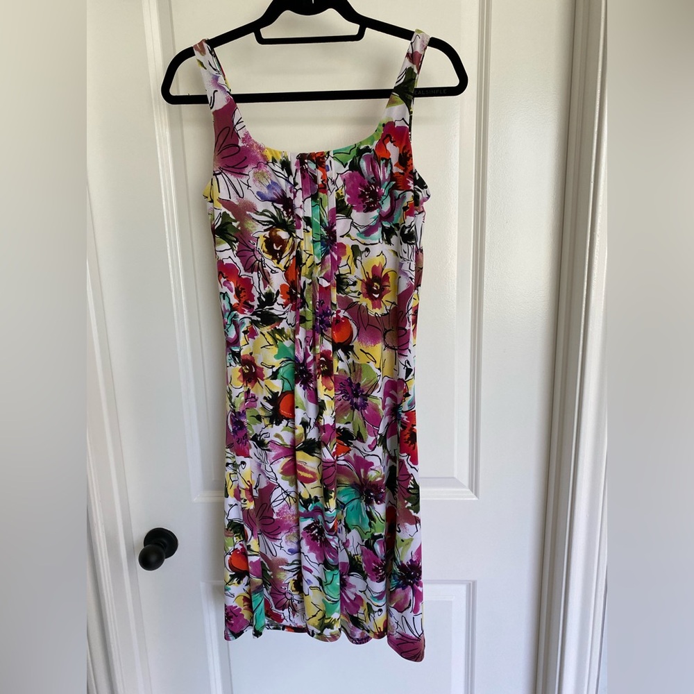 Glamour Pink and Purple Spaghetti Strap Sundress